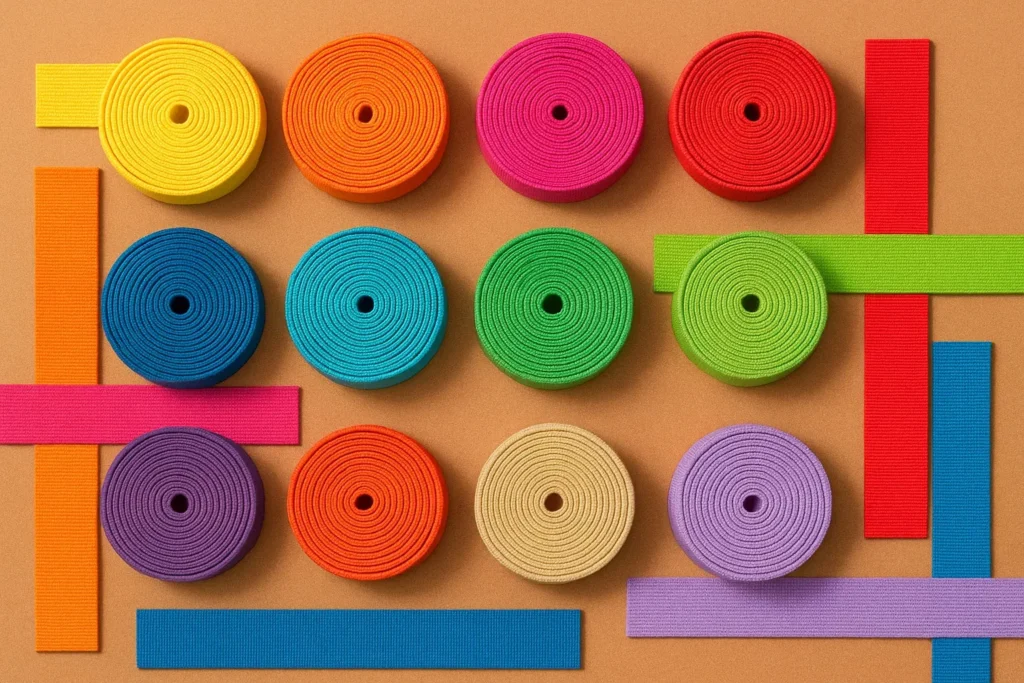 Elastic band sewn into a garment waistband wholesale elastic suppliers