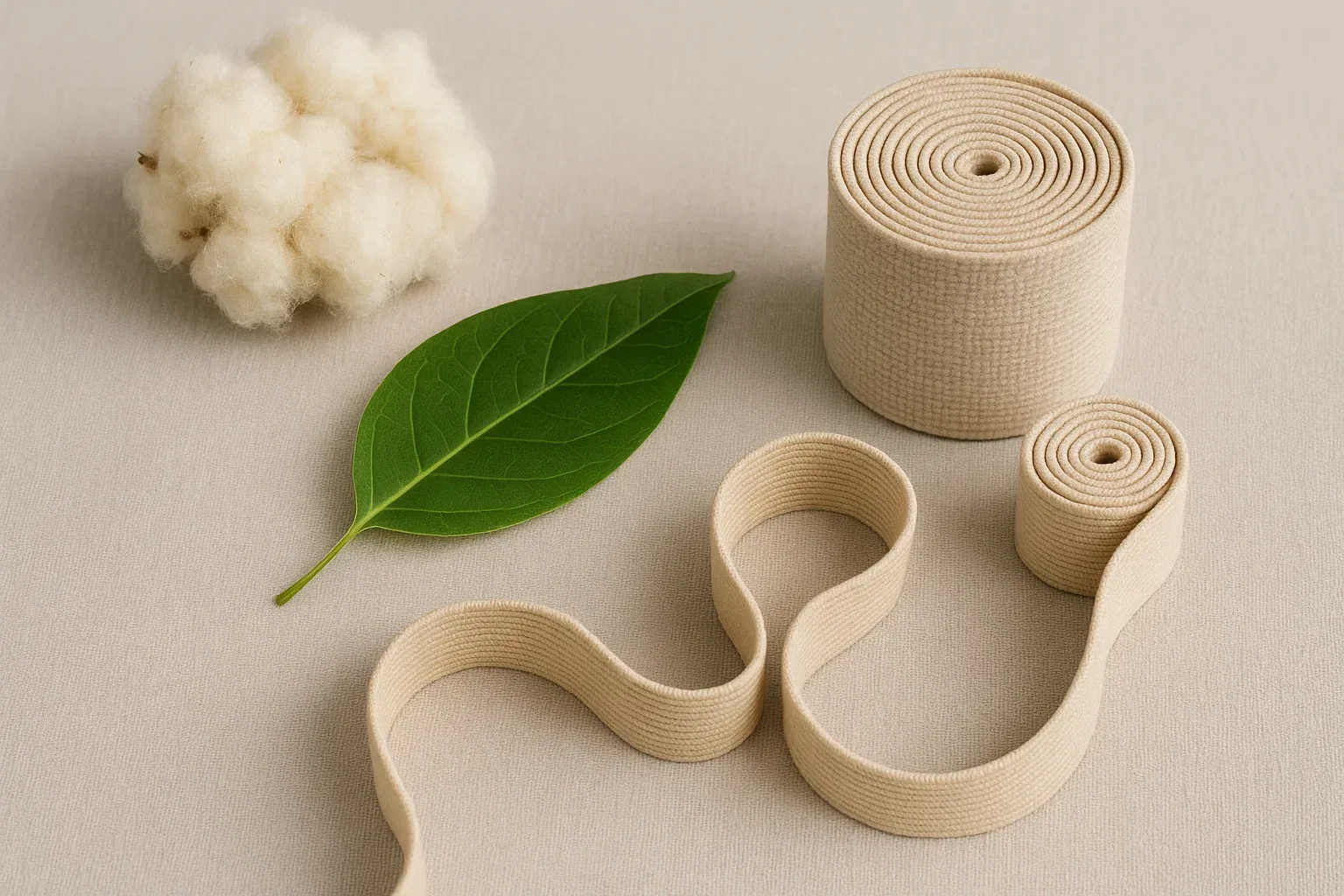 Eco-friendly elastic made from organic and recycled materials. wholesale elastic suppliers Elastic Tape Manufacturers
